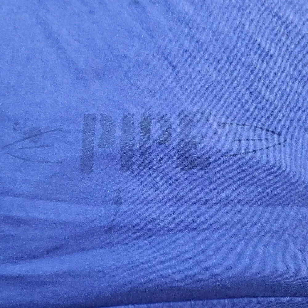 Vtg Polo Ralph Lauren TShirt Men XL TG Surf Club Pacific Coast Blue Stencil Navy